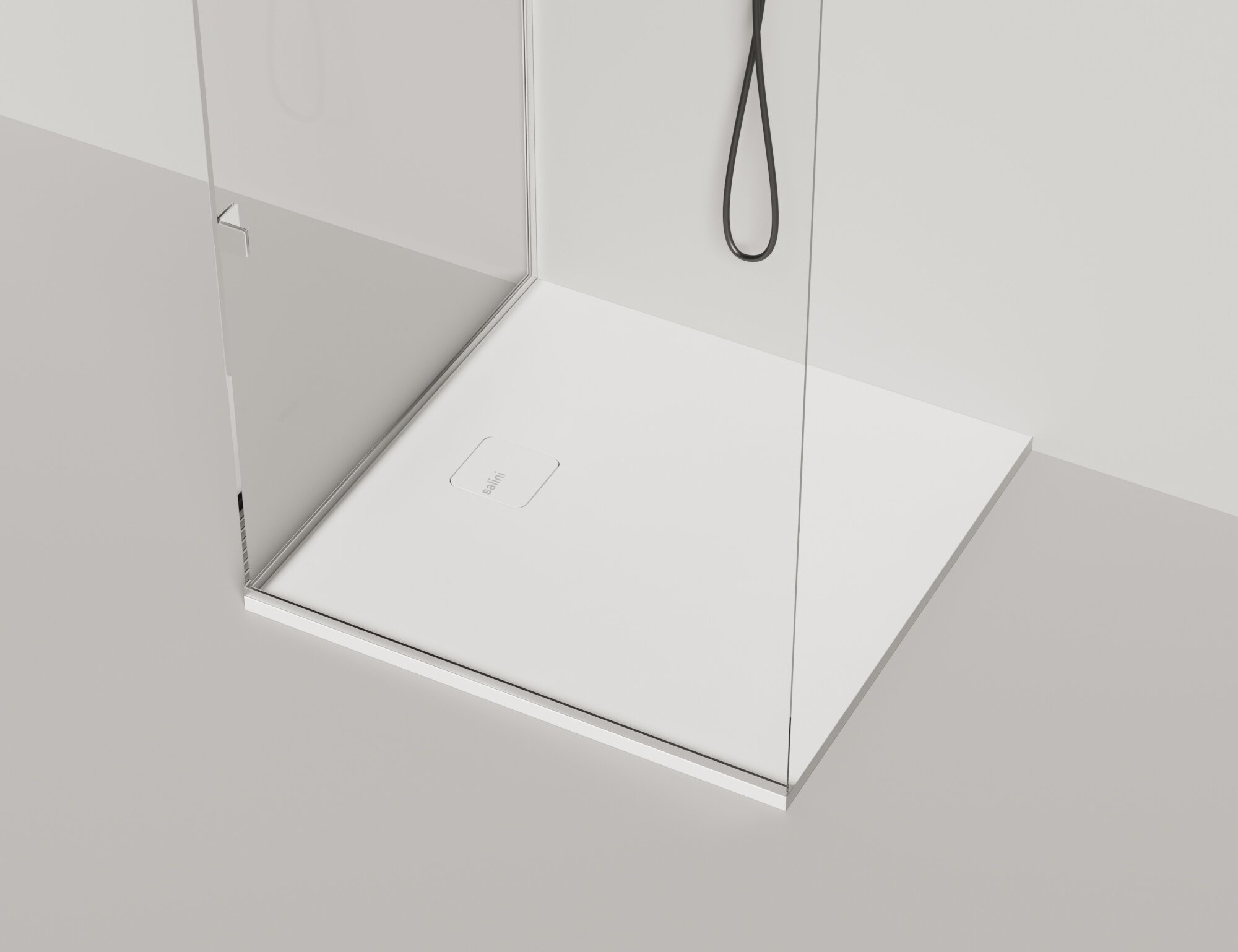 Изображение товара Душевой поддон Salini Oasi 100x100 см из искусственного камня белый матовый