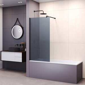 Изображение товара Шторка на ванну RGW Screens SC-051-B 900, 351105109-34, 90 см, стекло тонированное, профиль черный