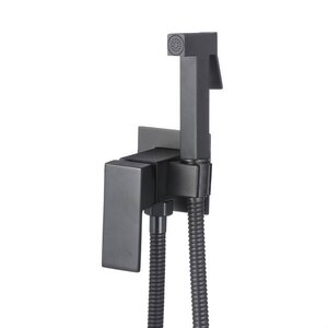 Изображение товара Гигиенический душ со смесителем Maretti Umbria Black UMB30RV67, черный матовый Изображение товара Гигиенический душ со смесителем Maretti Umbria Black UMB30RV67, черный матовый