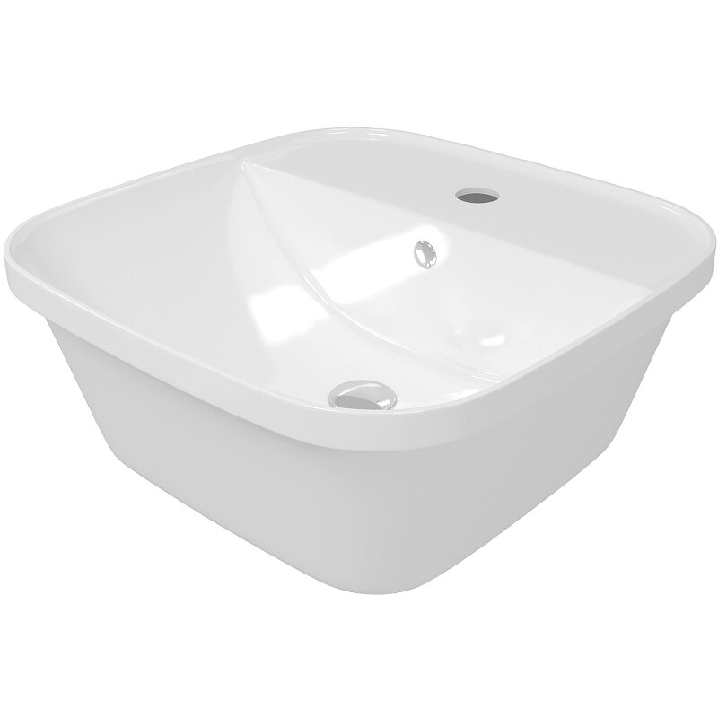 Изображение товара Раковина Maretti Florenza FL13NS37-844 45 см фарфор накладная белая Италия