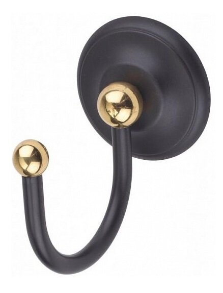 Изображение товара Крючок настенный Art&Max Sophia AM-2142 в стиле античное золото и черный металлик