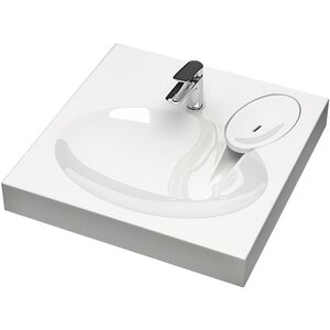 Изображение товара Раковина на стиральную машину Maretti Eleganza EN13SM31-844 59 см искусственный камень белая