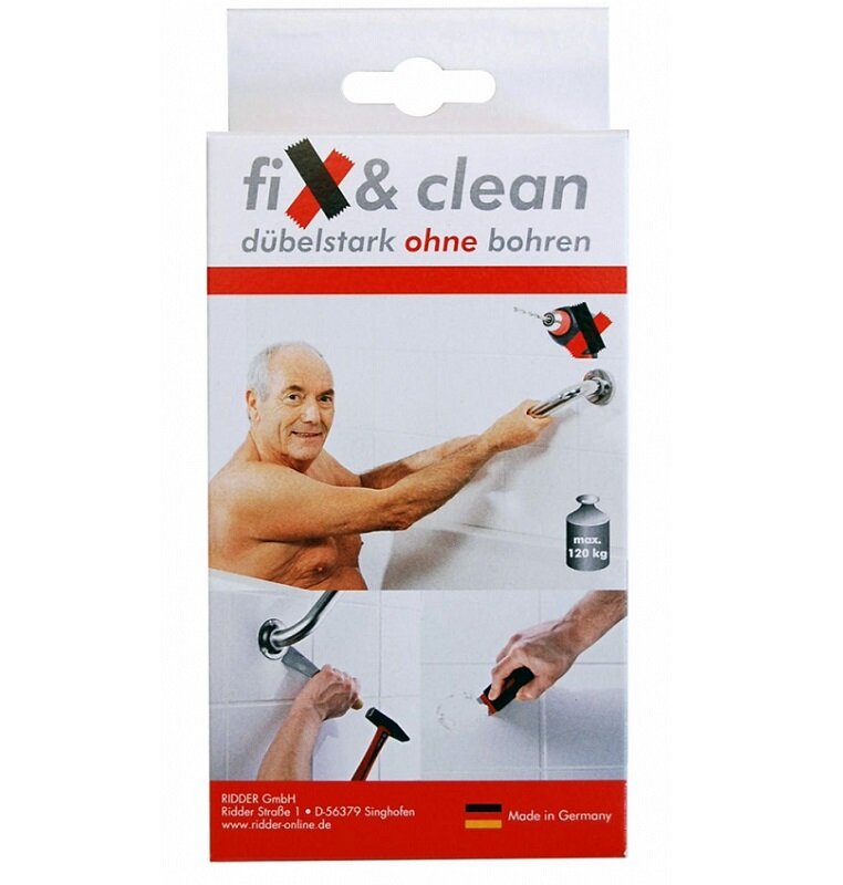 Изображение товара Высококачественный немецкий супер клей для крепления поручней Ridder Assistent Fix & Clean А2000000