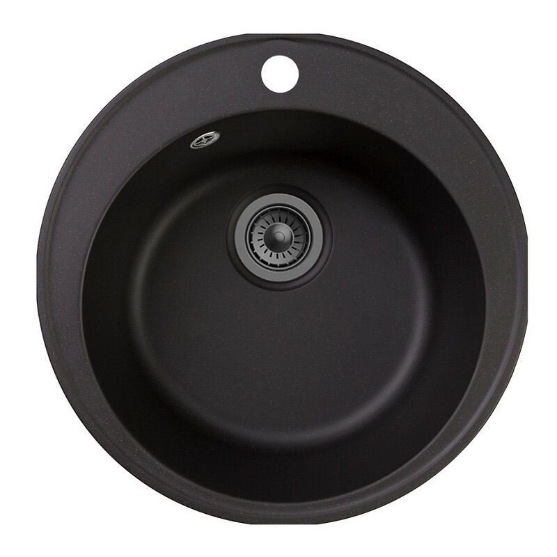 Изображение товара Мойка кухонная Reflexion Arena RF0148BL, 48 см, искусственный камень, черный