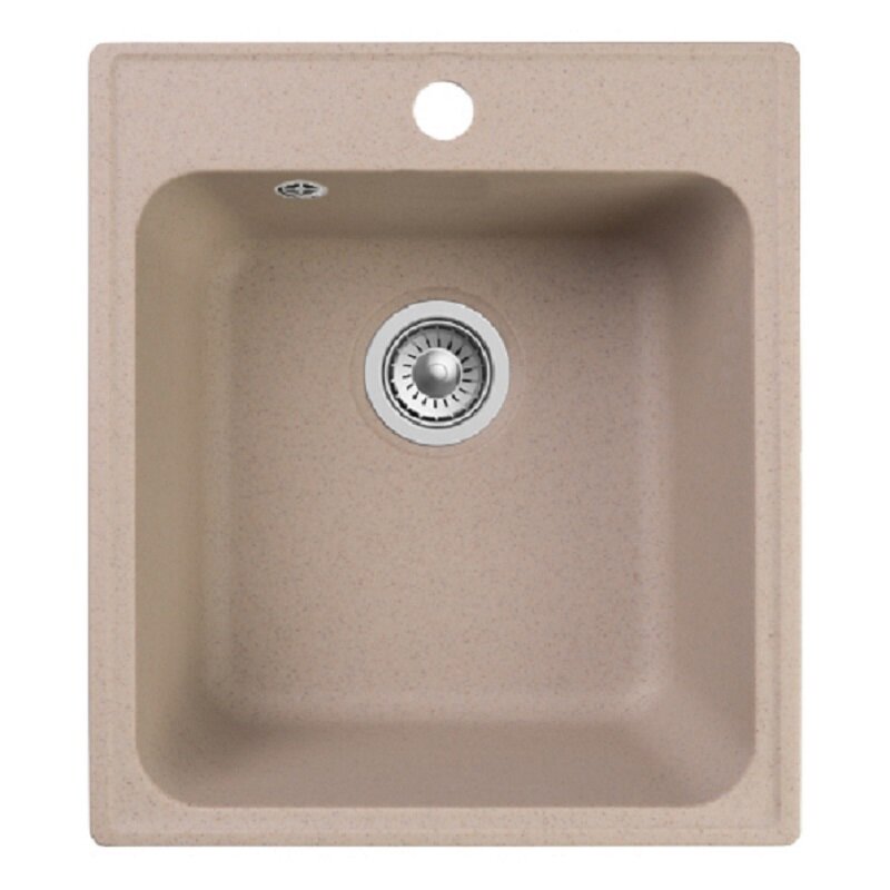 Изображение товара Мойка кухонная Reflexion Quadra RF0243BE, 42 см, искусственный камень, бежевый