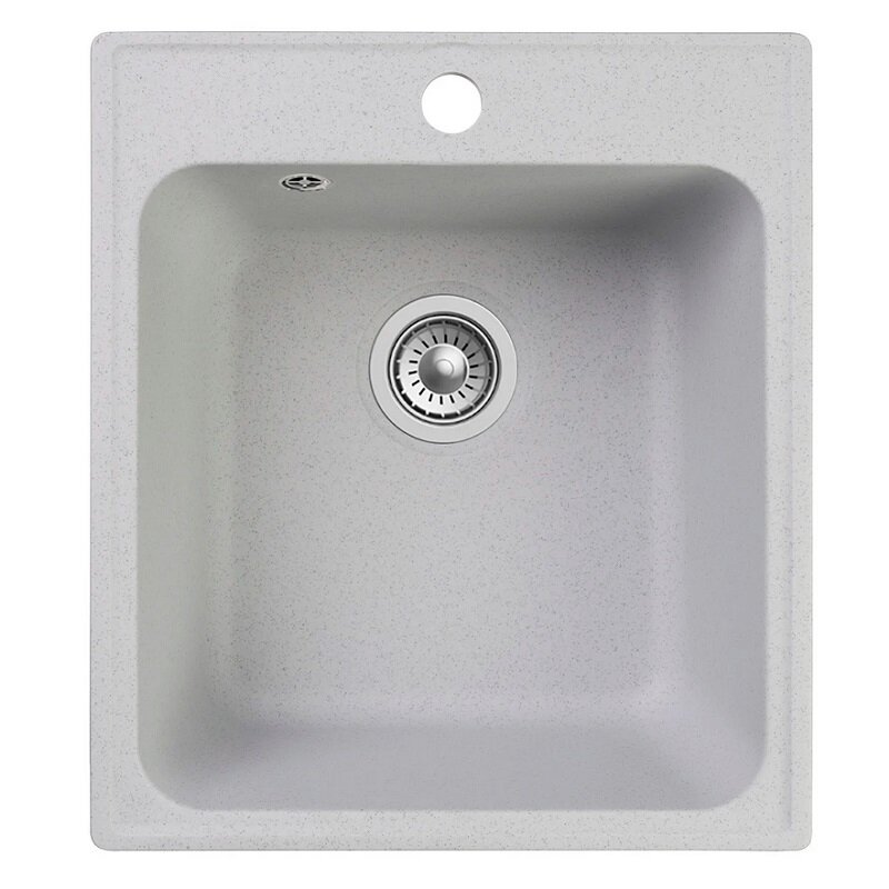 Изображение товара Мойка кухонная Reflexion Quadra RF0243GR, 42 см, искусственный камень, серый