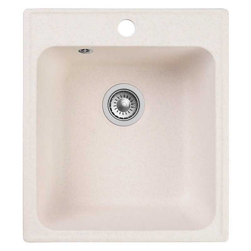 Изображение товара Кухонная мойка Reflexion Quadra RF0243WH из искусственного камня 42 см белая