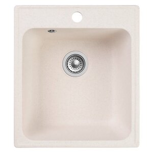 Изображение товара Кухонная мойка Reflexion Quadra RF0243WH из искусственного камня 42 см белая