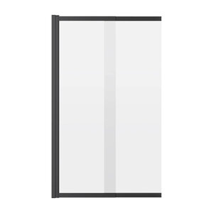 Изображение товара Шторка на ванну Reflexion Slider RX15090CBL-21, 90 см, стекло прозрачное, профиль черный матовый