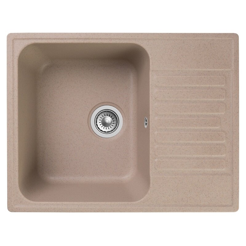 Изображение товара Мойка кухонная Reflexion Prima RF0460BE, 62 см, искусственный камень, бежевый