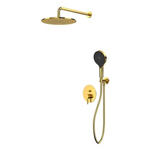 Изображение товара Душевая система Whitecross Y gold, YSET04TOPGL, золото PVD
