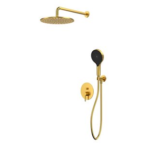 Изображение товара Душевая система Whitecross Y brashed gold YSET04TOPGLB