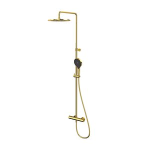 Изображение товара Душевая система Whitecross Y gold Y1254TOPGL термостатическая, золото PVD, 3 режима