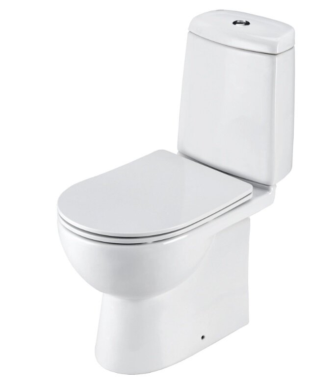 Изображение товара Напольный унитаз Santek Остин 1WH501856 безободковый с микролифтом и двухрежимным сливом
