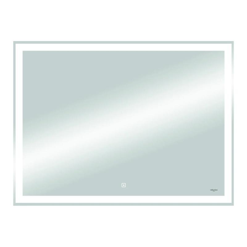 Изображение товара Зеркало Reflexion Double RF4615DB, 90 x 70 см, с LED-подсветкой, сенсорный выключатель, часы, цвет белый Изображение товара Зеркало Reflexion Double RF4615DB, 90 x 70 см, с LED-подсветкой, сенсорный выключатель, часы, цвет белый