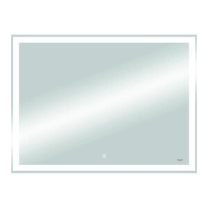 Изображение товара Зеркало Reflexion Double RF4615DB, 90 x 70 см, с LED-подсветкой, сенсорный выключатель, часы, цвет белый