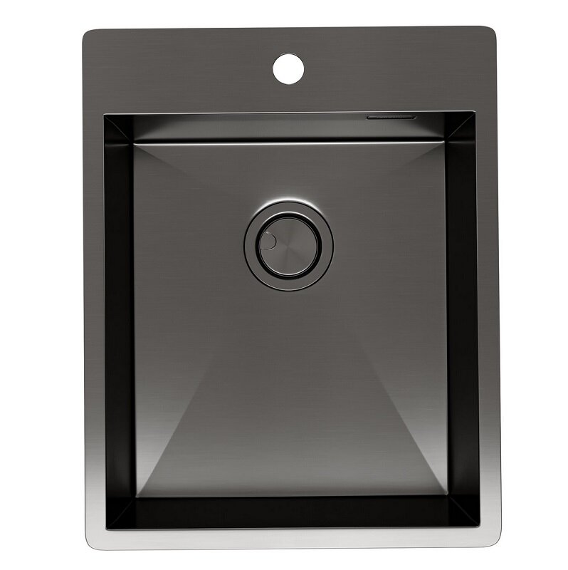 Изображение товара Кухонная мойка Reflexion Iseo RX2240BL 40 см нержавеющая сталь PVD покрытие Изображение товара Кухонная мойка Reflexion Iseo RX2240BL 40 см нержавеющая сталь PVD покрытие