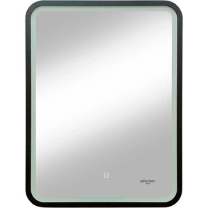 Изображение товара Зеркало Reflexion Happy RF4919HP, 60 x 80 см, с LED-подсветкой, сенсорный выключатель, цвет черный