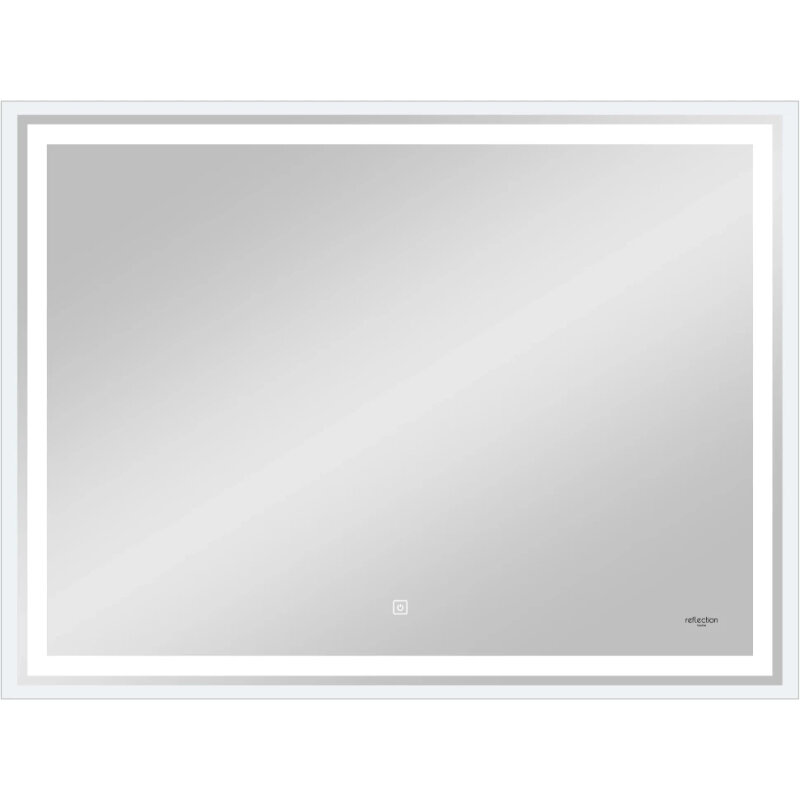 Изображение товара Зеркало Reflexion Pretty RF5121PR, 80 x 60 см, с LED-подсветкой, сенсорный выключатель, цвет белый