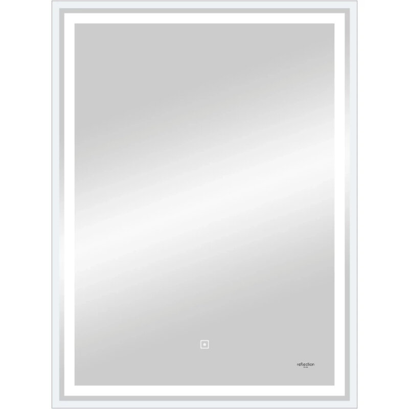 Изображение товара Зеркало Reflexion Pretty RF5122PR, 60 x 80 см, с LED-подсветкой, сенсорный выключатель, цвет белый