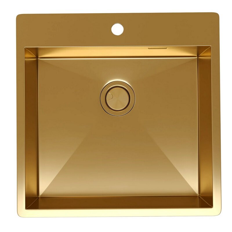 Изображение товара Кухонная мойка Reflexion Iseo RX2250GD, 50 см, нержавеющая сталь, золото брашированное