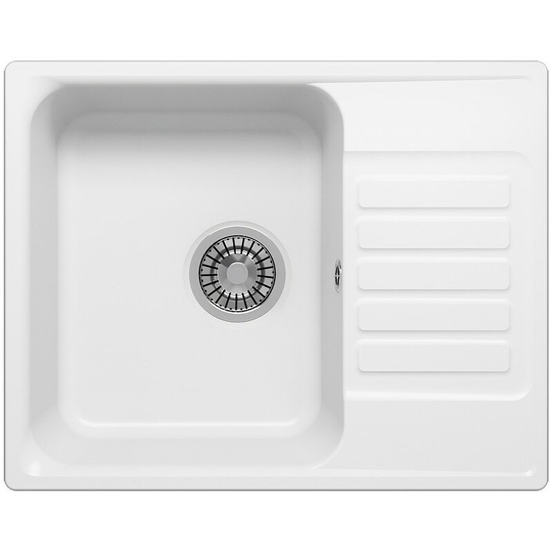 Изображение товара Мойка кухонная Reflexion Prima RF0460WH 62 см искусственный камень белая