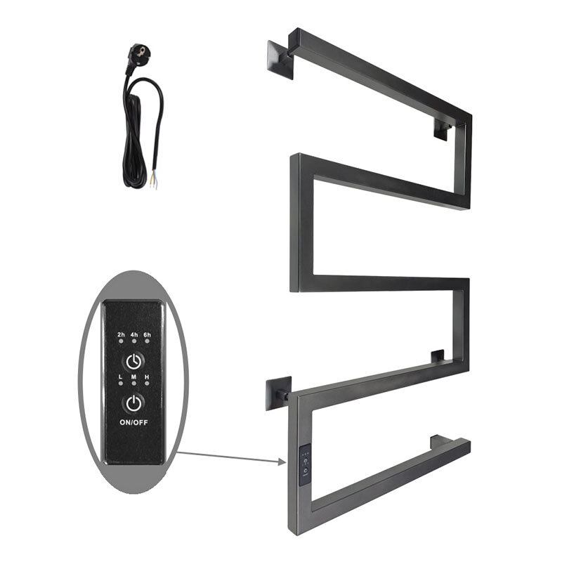 Изображение товара Электрический полотенцесушитель Altasan ШалимарПроф8050Г 80 см графит матовый