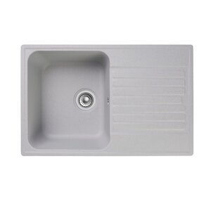 Изображение товара Мойка кухонная Reflexion Bolero RF0574GR, искусственный камень, серый 74 см