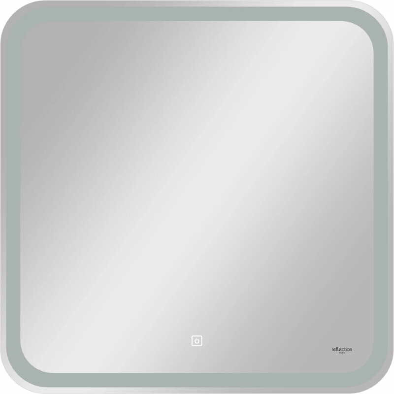 Изображение товара Зеркало Reflexion Magic RF5938CD, 70 x 70 см, с LED-подсветкой, сенсорный выключатель, цвет белый Изображение товара Зеркало Reflexion Magic RF5938CD, 70 x 70 см, с LED-подсветкой, сенсорный выключатель, цвет белый