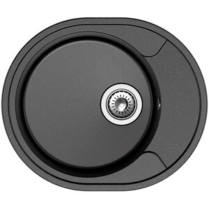 Изображение товара Мойка кухонная Reflexion Allonge RF0658BL 57 см искусственный камень черный
