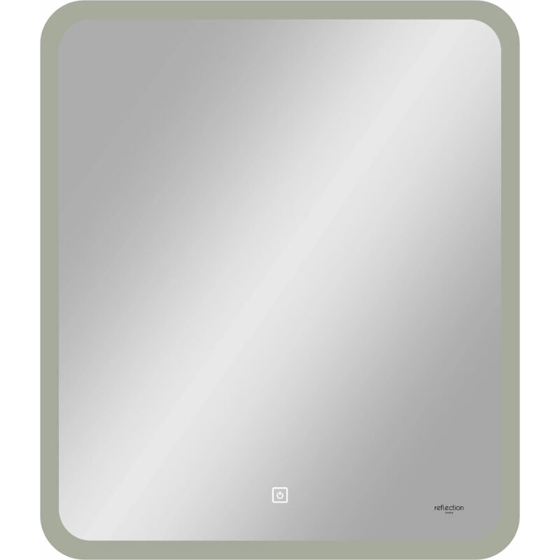 Изображение товара Зеркало Reflexion Blink RF6041BK с LED-подсветкой 60x80 см, белое, подвесное