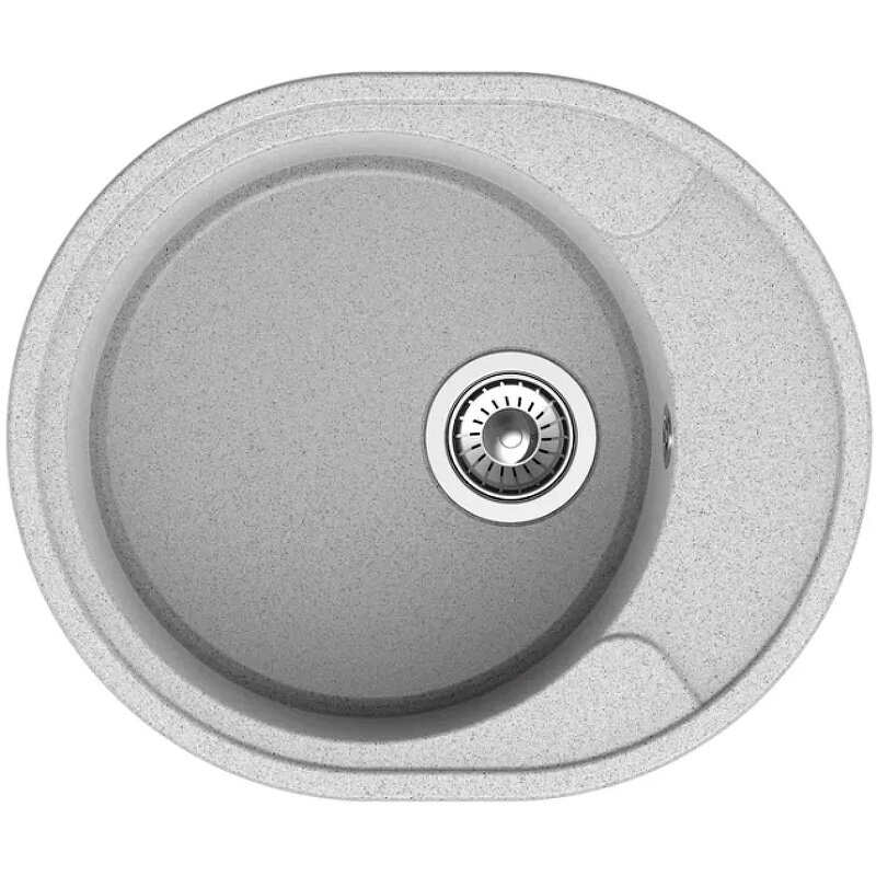 Изображение товара Мойка кухонная Reflexion Allonge RF0658GR, 57 см, искусственный камень, серый