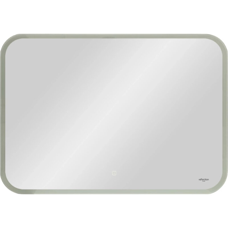 Изображение товара Зеркало Reflexion Blink RF6042BK, 80 x 60 см, с LED-подсветкой, сенсорный выключатель, цвет белый