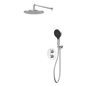 Изображение товара Душевая система Whitecross Y Brushed Nickel термостатическая с PVD