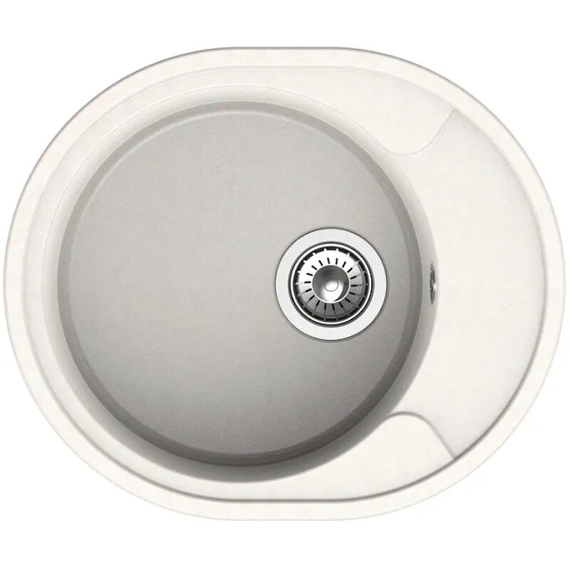 Изображение товара Мойка кухонная Reflexion Allonge RF0658WH, 57 см, искусственный камень, белый