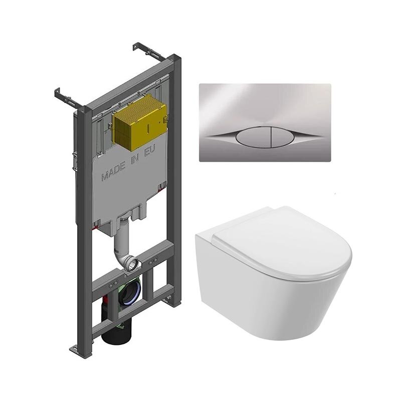 Изображение товара Инсталляция Jacob Delafon Bastille EDAB102-00 с безободковым унитазом