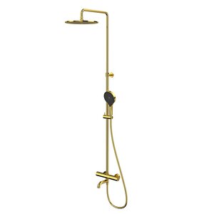 Изображение товара Душевая система Whitecross Y gold Y1234TOPGL термостатическая с покрытием PVD, золото