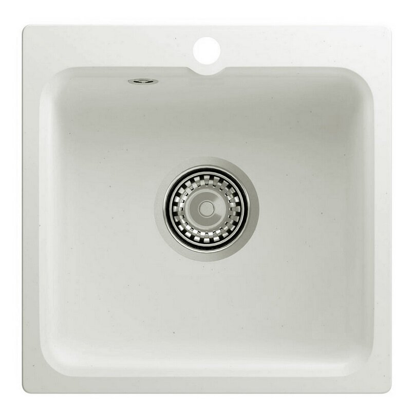 Изображение товара Мойка кухонная Reflexion Base RX0743WH 43 см искусственный камень белая
