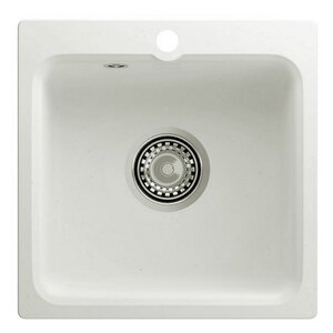 Изображение товара Мойка кухонная Reflexion Base RX0743WH, 43 см, искусственный камень, белый