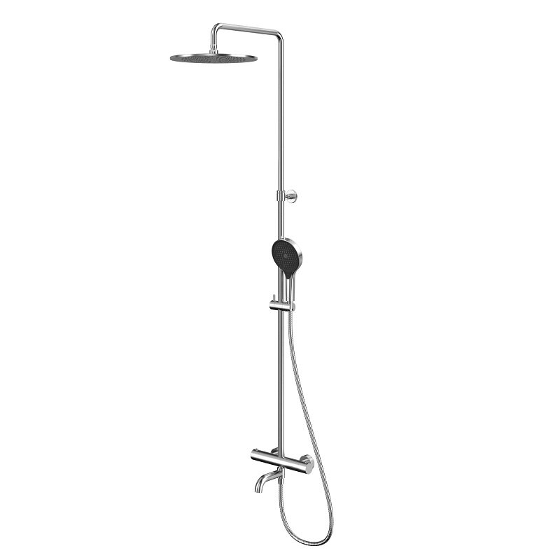 Изображение товара Душевая система Whitecross Y Brushed Nickel с термостатом и PVD покрытием Изображение товара Душевая система Whitecross Y Brushed Nickel с термостатом и PVD покрытием