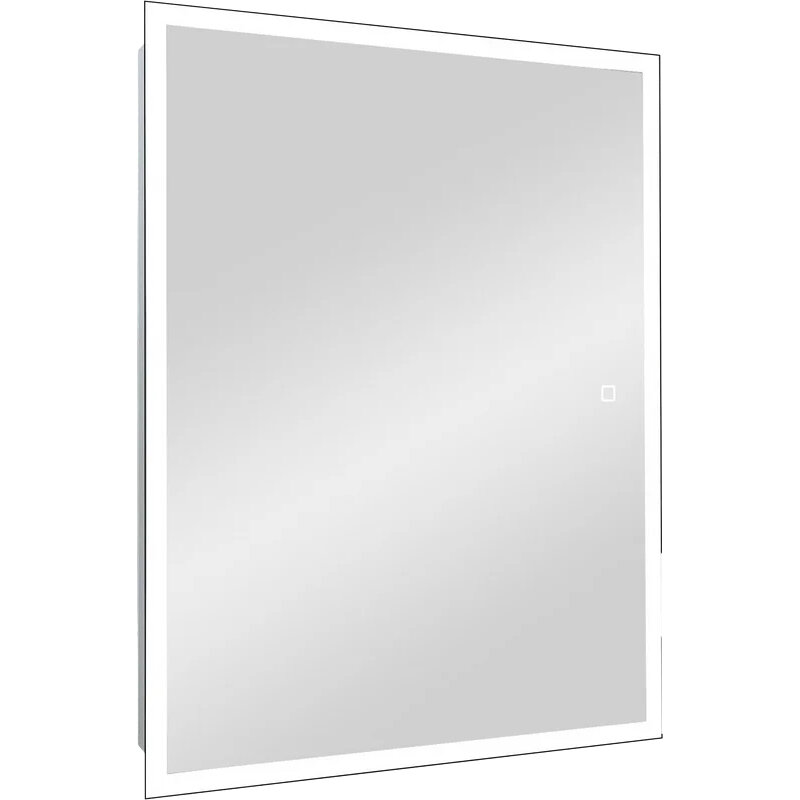 Изображение товара Зеркальный шкаф Reflexion Cube RF2218CB, 50 см, с LED-подсветкой, сенсорный выключатель, цвет белый