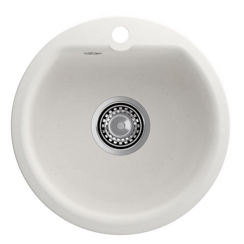 Изображение товара Мойка кухонная Reflexion Start RX0844WH, 44 см, искусственный камень, белый