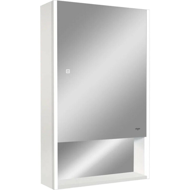 Изображение товара Зеркальный шкаф Reflexion Box RF2422WH, 60 см, с LED-подсветкой, сенсорный выключатель, цвет белый
