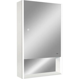 Изображение товара Зеркальный шкаф Reflexion Box RF2422WH, 60 см, с LED-подсветкой, сенсорный выключатель, цвет белый