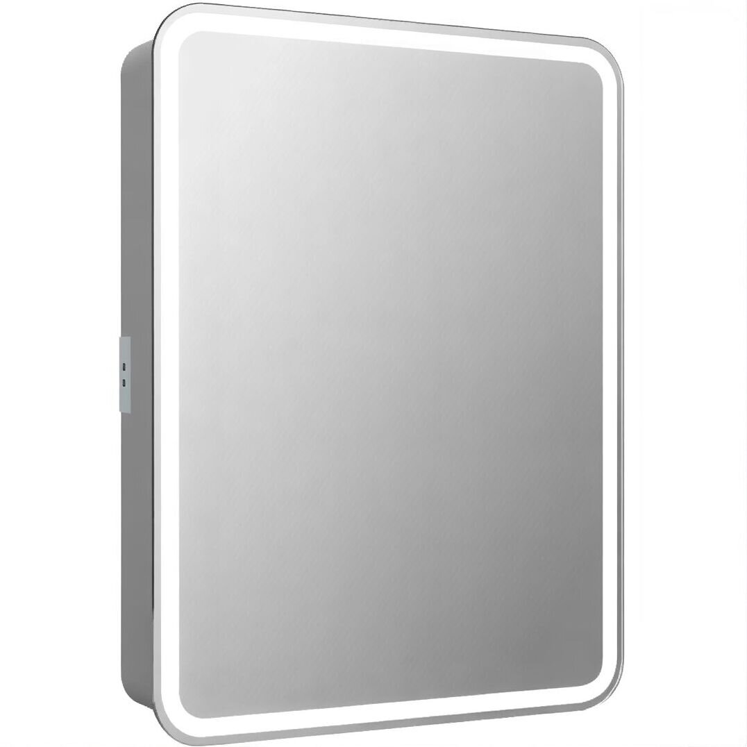 Изображение товара Зеркальный шкаф Reflexion Circle RF2108SR/RF2109SR, 60 см, с LED-подсветкой, датчик движения, цвет белый, петли справа/слева Изображение товара Зеркальный шкаф Reflexion Circle RF2108SR/RF2109SR, 60 см, с LED-подсветкой, датчик движения, цвет белый, петли справа/слева