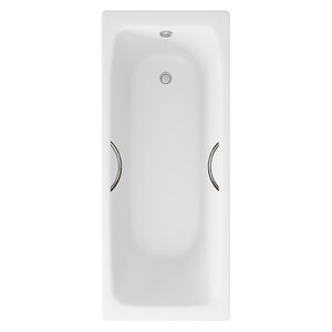 Изображение товара Чугунная ванна Delice Biove DLR220509R 170x75 см, белая, без покрытия, с ручками, Франция