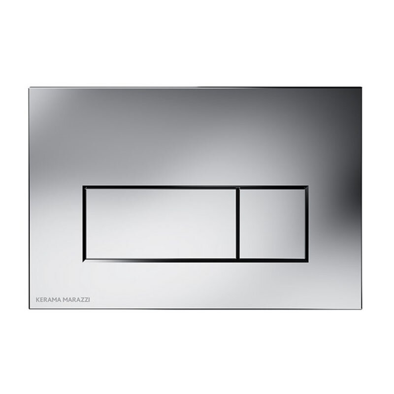 Изображение товара Клавиша смыва механическая Kerama Marazzi M571KM хром одинарная двухрежимная