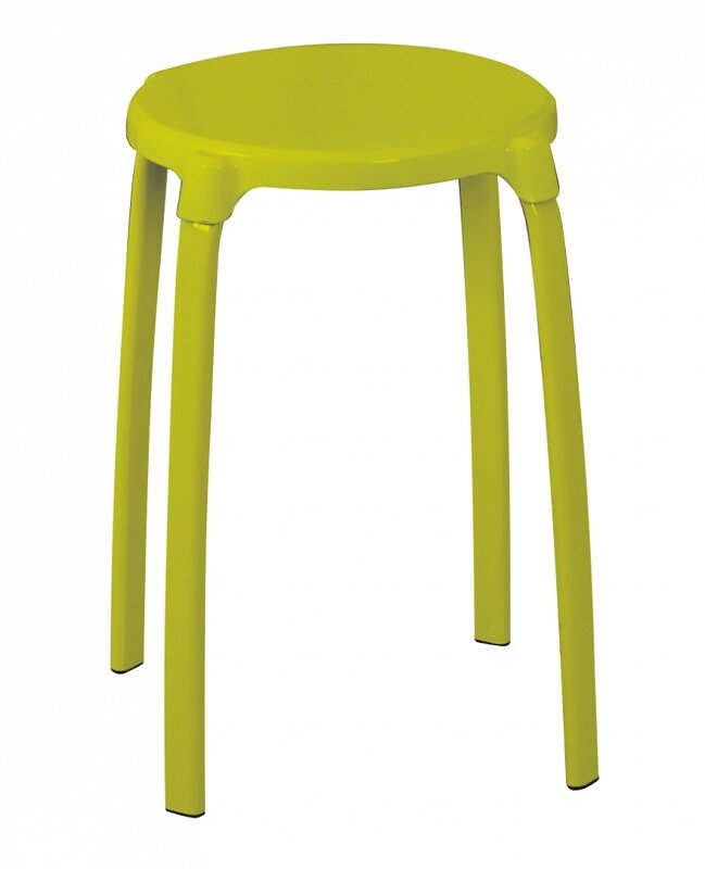 Изображение товара Немецкий пластиковый табурет Ridder Assistent Promo зеленый для ванной