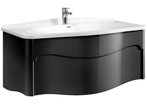 Изображение товара Тумба под раковину Belux Анжело НП 110-01 113 см черный глянцевый подвесной