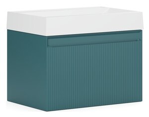 Изображение товара Тумба под раковину Belux Базель НП 70-01, 4810924283481, 70 см, подвесная, голубой малахит матовый